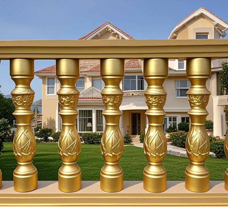 EAIVENY Prefabricated ABS Balcony Mold,Concrete Balustrade Mold Concrete Formwork for Outdoor Construction, DIY Home Improvement, Easy Installation and Reusable Design (Style 9) - Image 4